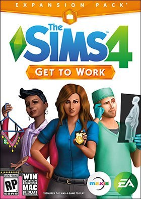 The Sims 4 Get to Work PC Poster The Sims 4 Get to Work PC Poster